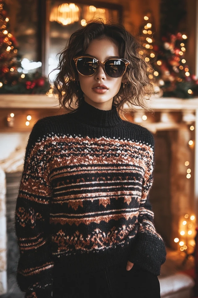 Metallics and Knits for Stylish Holiday Sweaters - photo 8