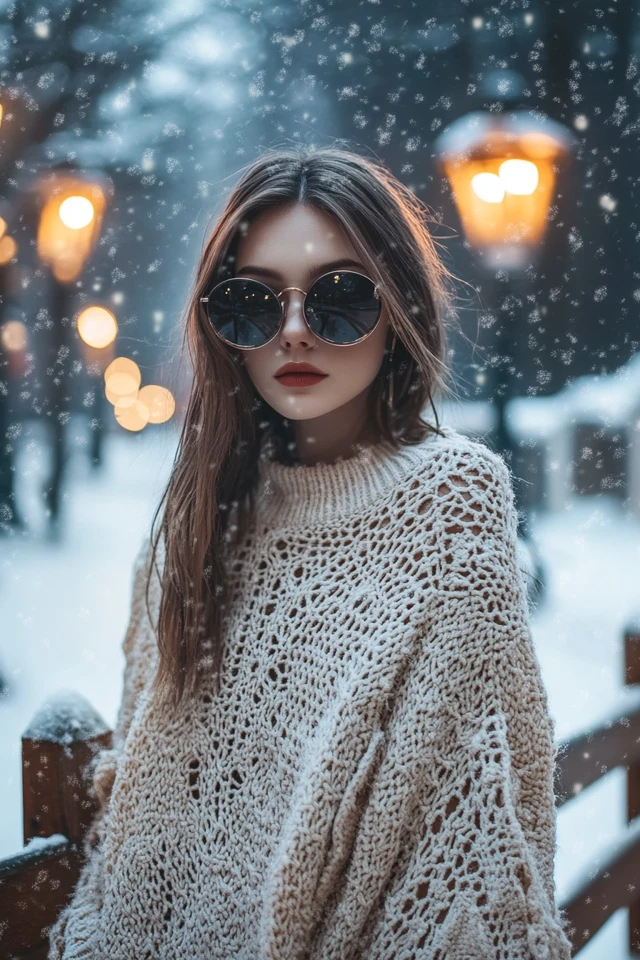 Combining Wool and Lace for Feminine Winter Looks