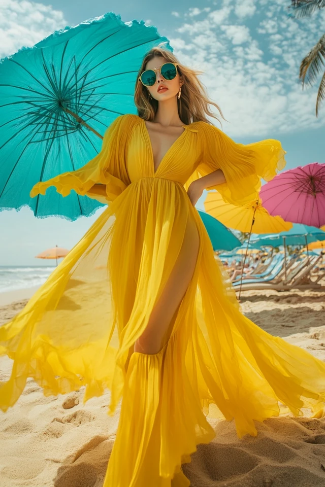 Bright Yellow Dresses for Summer Beach Days - photo 8