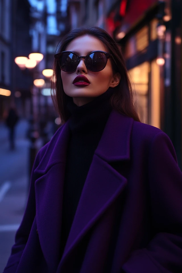 Luxe Wool Coats in Jewel Tones for Fall Evening Wear - photo 8