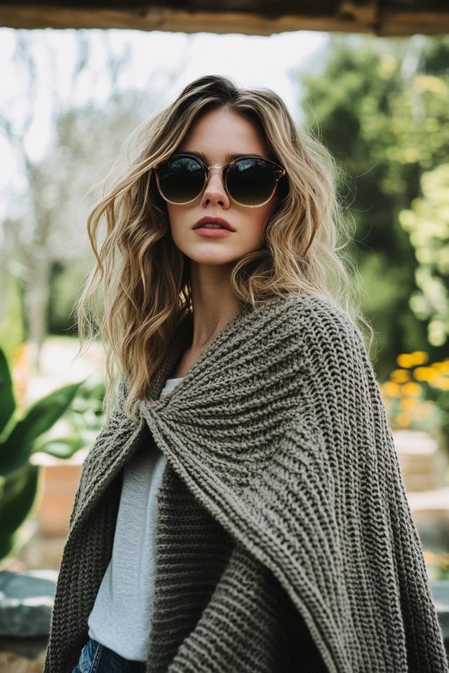 Soft Knit Ponchos for Transitional Seasons: Cozy, Stylish, and Perfect for Layering - photo 8