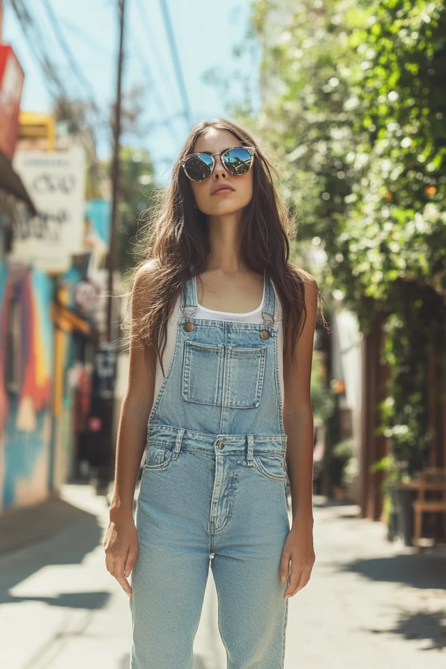 Relaxed Denim Overalls for Summer Street Style - photo 8