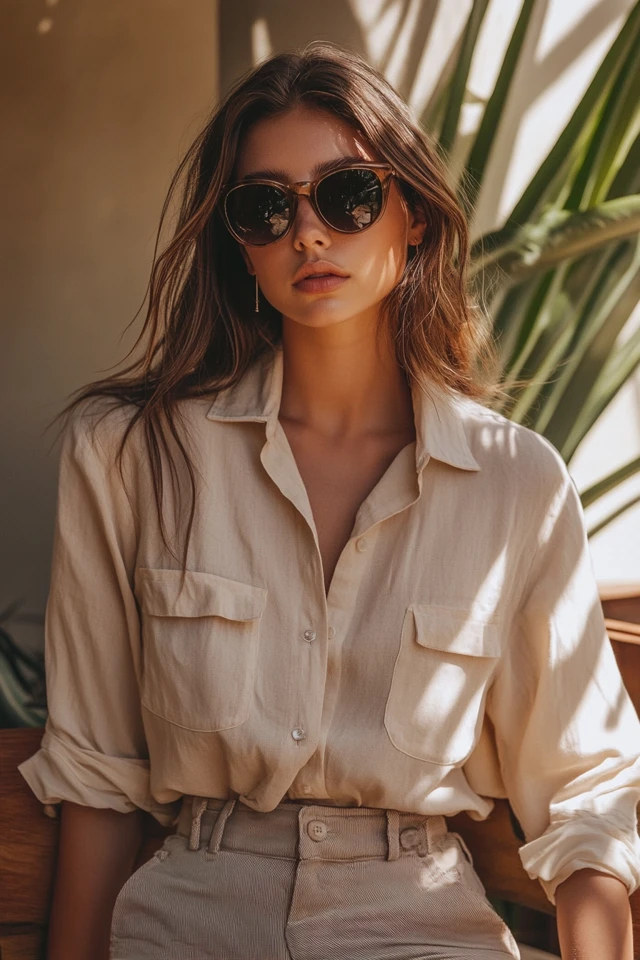 Relaxed Button-Up Shirts for Casual Elegance: Effortlessly Chic and Timelessly Versatile - photo 8