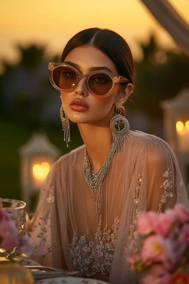 Sheer Tops with Statement Accessories for Spring Dinners - photo 8