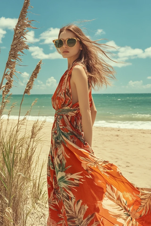 Flowy Wrap Dresses in Tropical Prints for Summer Getaways - photo 8