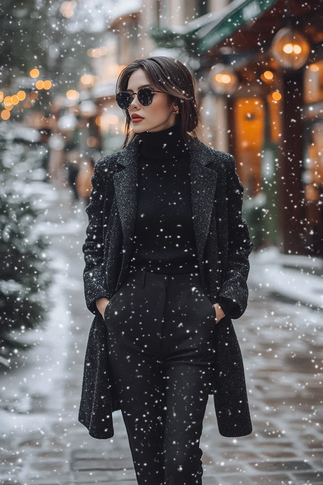 Fitted Turtleneck Tops for Sleek Winter Looks - photo 8