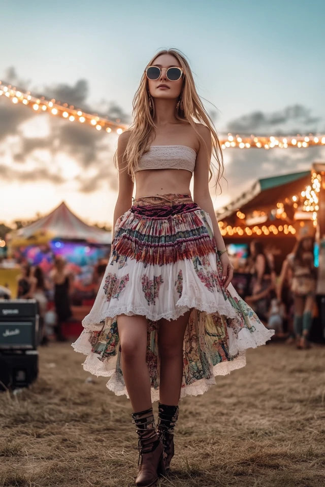 Tiered Skirts for Festival-Ready Fashion