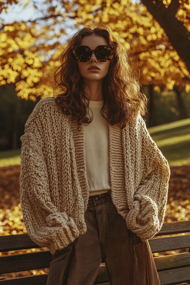 Oversized Cardigans with Sculpted Sleeves - photo 4