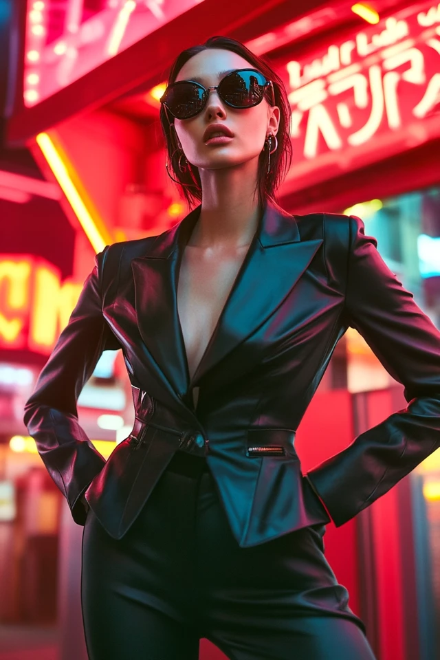 Cropped Leather Blazers for Edgy Outerwear - photo 8