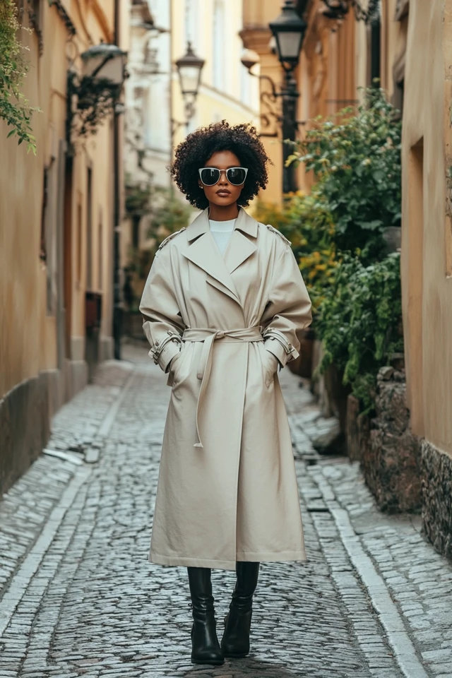 A-Line Trench Coats for Feminine Outerwear
