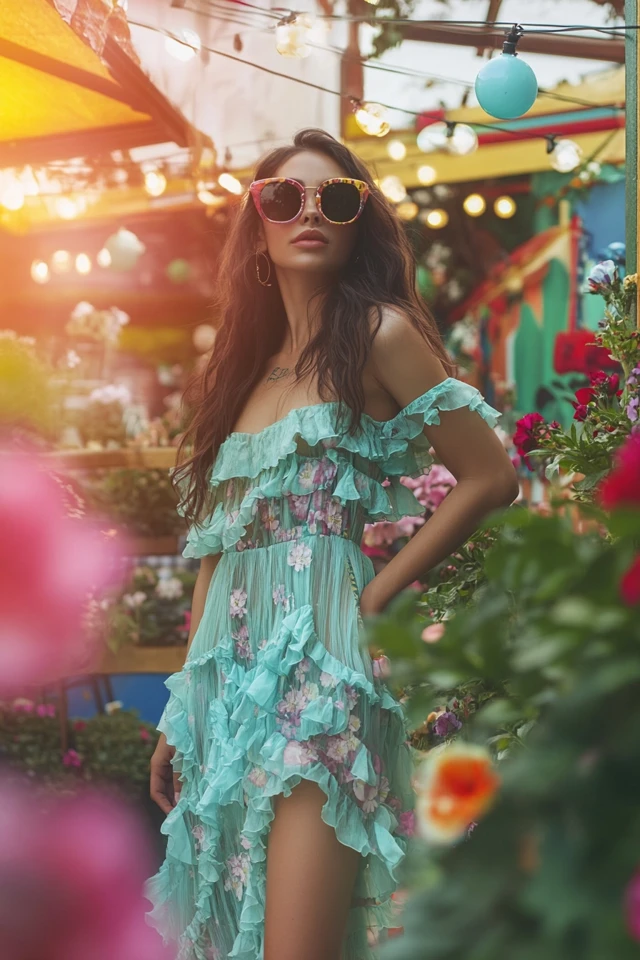 Playful Garden Party Dresses with Ruffle Accents: Romantic Style for Outdoor Elegance - photo 8