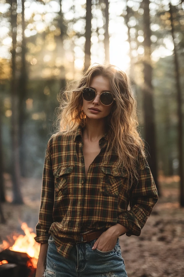 Relaxed Camping Styles with Cozy Flannels: Effortless Comfort for Outdoor Adventures - photo 8