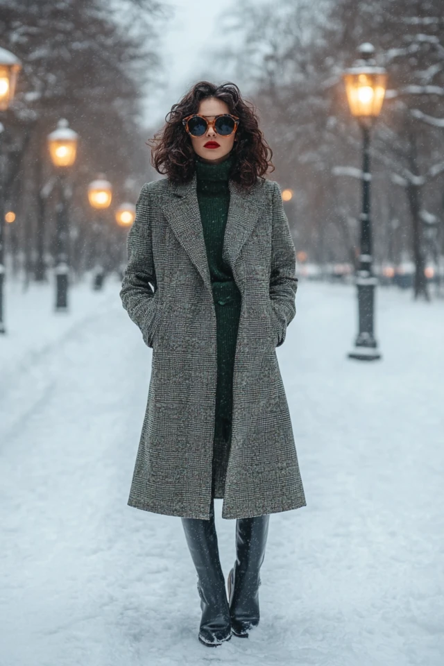 Minimalist Winter Stroll Outfits with Tailored Coats: Sophisticated Comfort for Crisp Days