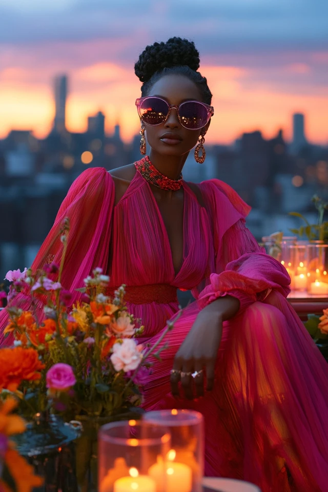 Bold Anniversary Trip Dresses with Jewel-Toned Hues: Celebrate in Vibrant Elegance - photo 8