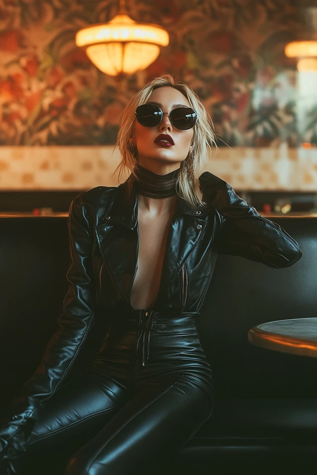 Edgy Dinner Date Styles with Leather Pants: Bold Looks for a Night Out