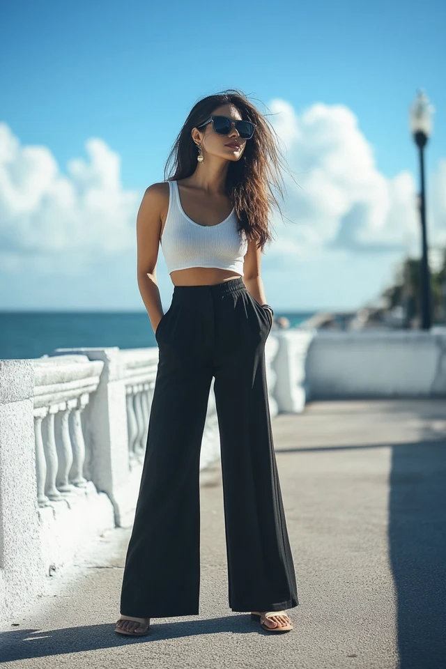 Cropped Wide-Leg Pants for Breezy Outfits - photo 7