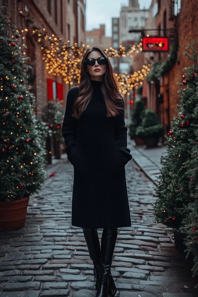 Slim Sweater Dresses for Cozy Elegance