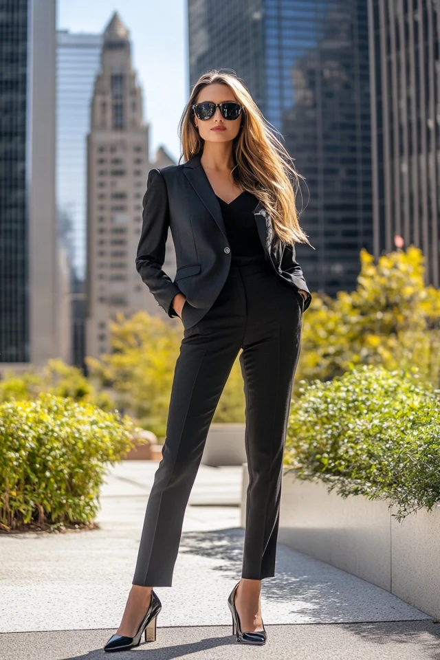 High-Rise Tailored Trousers for Sleek Outfits - photo 8