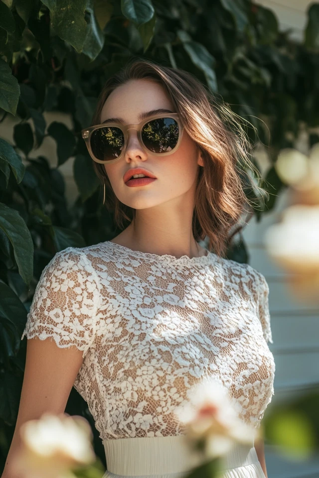 Neutral Lace Tops for Romantic Looks - photo 8