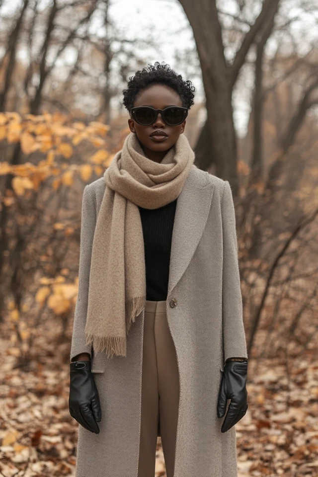Warm Cashmere Scarves for Wind Chill Protection