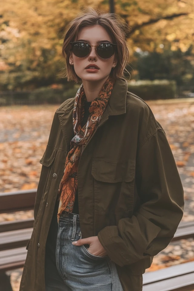 Relaxed Cargo Jackets for Mild Fall Winds
