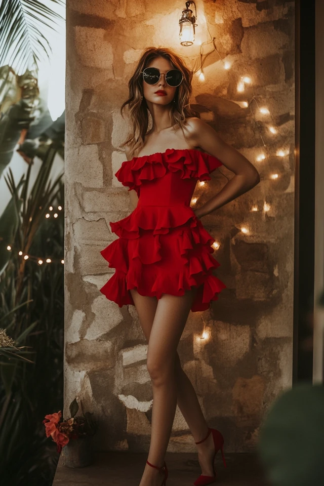 Flirty Ruffle Dresses for Romantic Date Nights