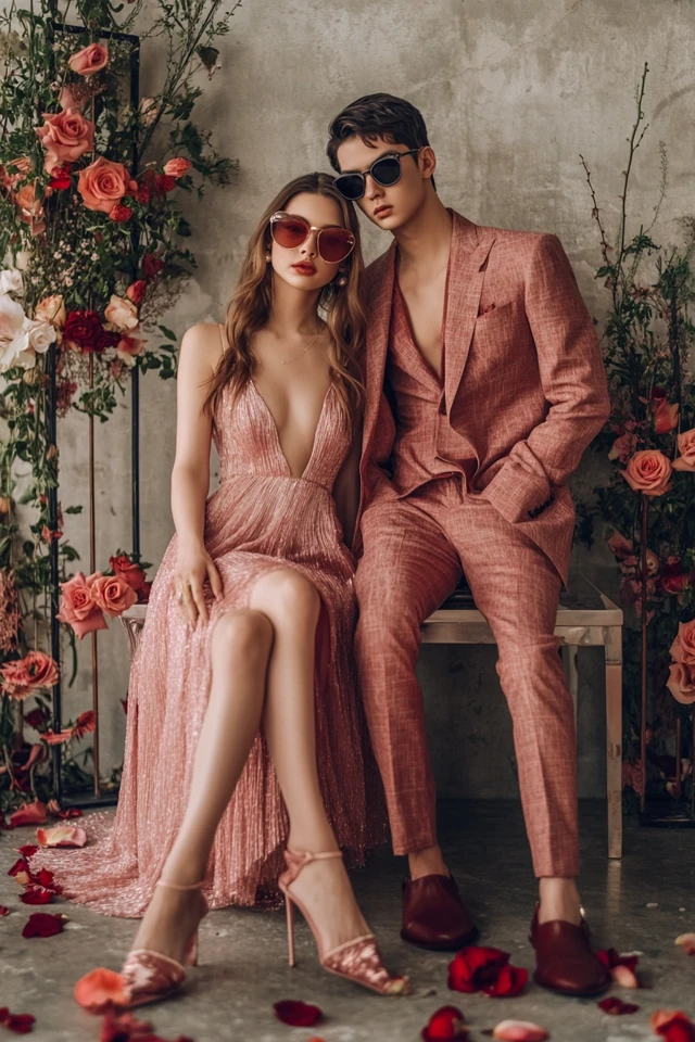 Matching Couples Outfits for Valentine’s Celebrations