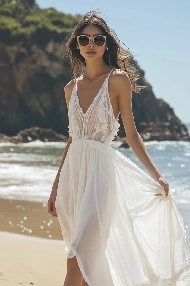 Flowy Beach Dresses for Destination Weddings