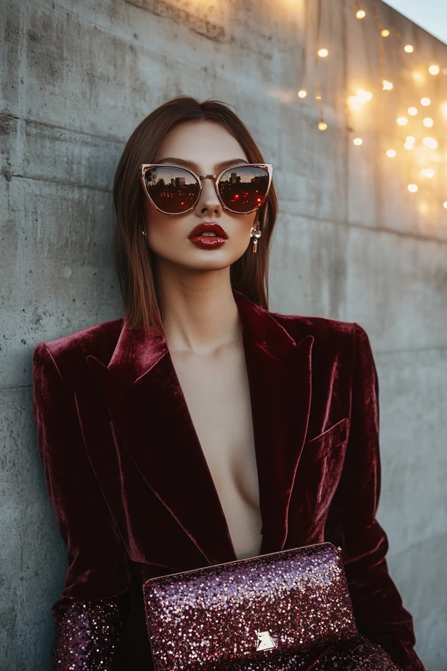 Velvet and Sequined Accessories for Luxe Outfits