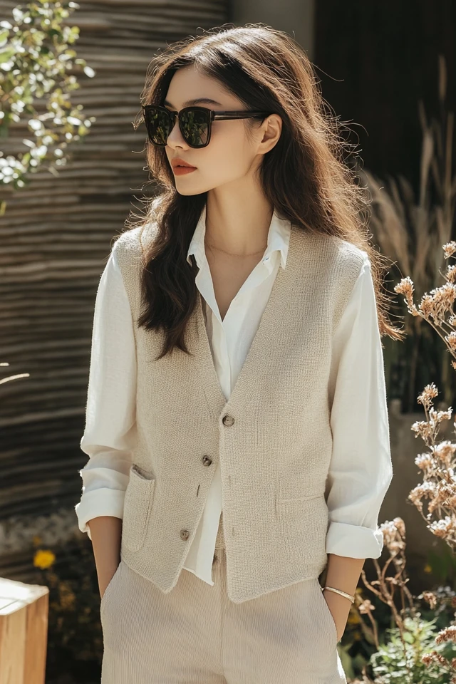 Sleeveless Knit Vests for Layered Spring Outfits - photo 8