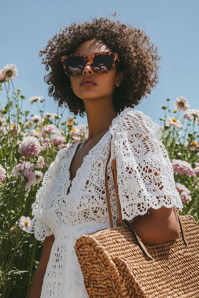 Eyelet Fabric in Feminine Spring Dresses - photo 8
