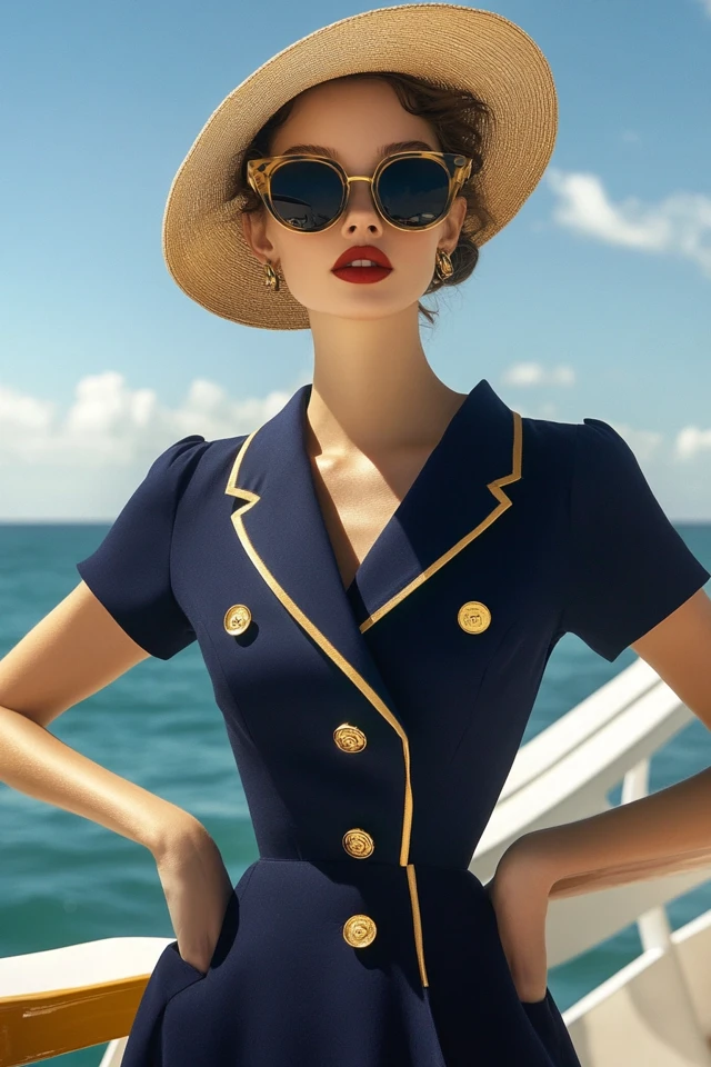 Sleek Anniversary Cruise Dresses with Nautical Touches - photo 8