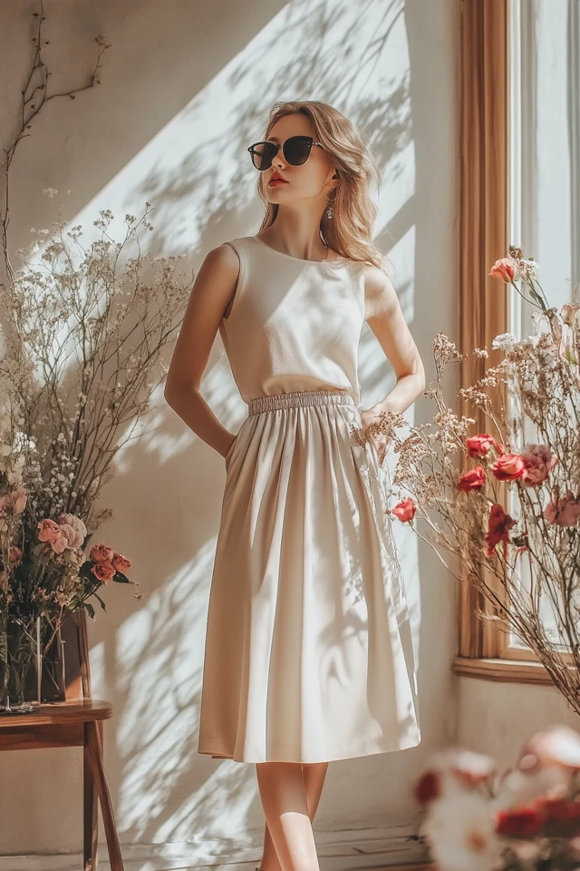 Simple Midi Skirts for Feminine Looks - photo 8
