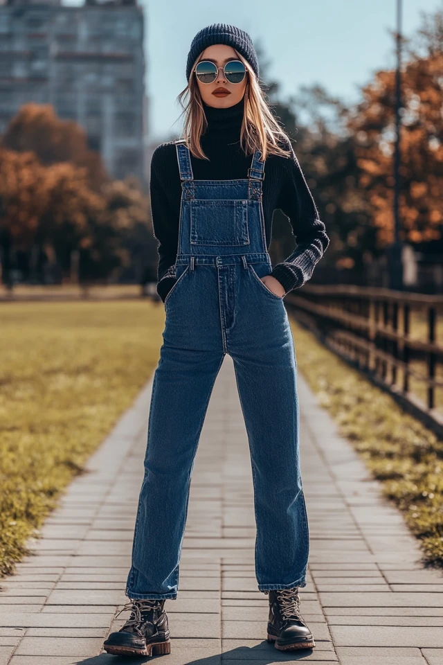 Relaxed Denim Overalls for Windy Days on the Go - photo 8