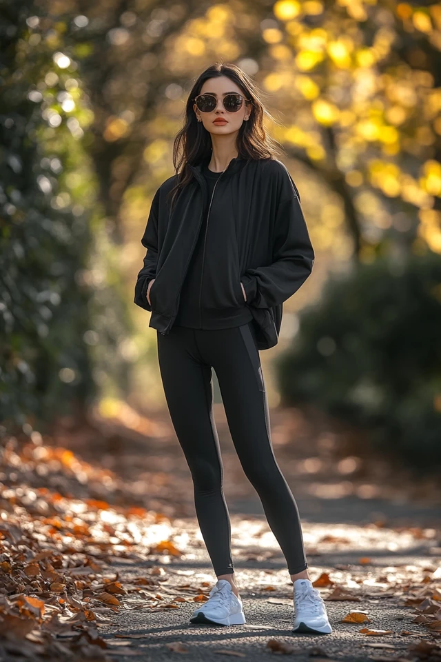 Sleek Leggings for Active Fall Mornings - photo 8