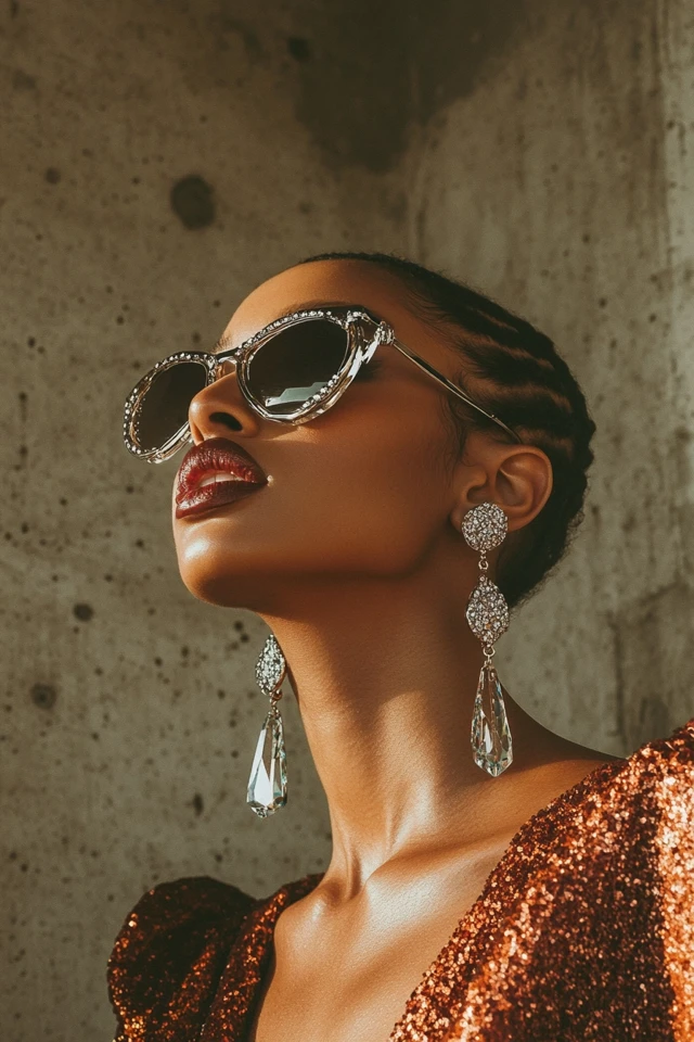 How to Wear Crystal Drop Earrings for Evening Glam