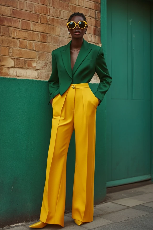 Pairing Lemon Yellow and Forest Green for Bold Outfits - photo 8