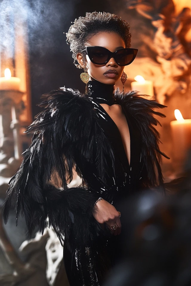 Mixing Satin and Feathers for Luxe Statement Pieces - photo 7