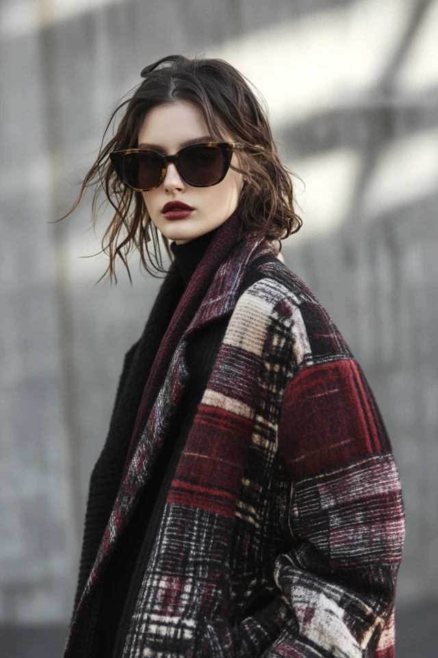 Mixing Wool and Sheer Fabrics in Statement Coats - photo 8