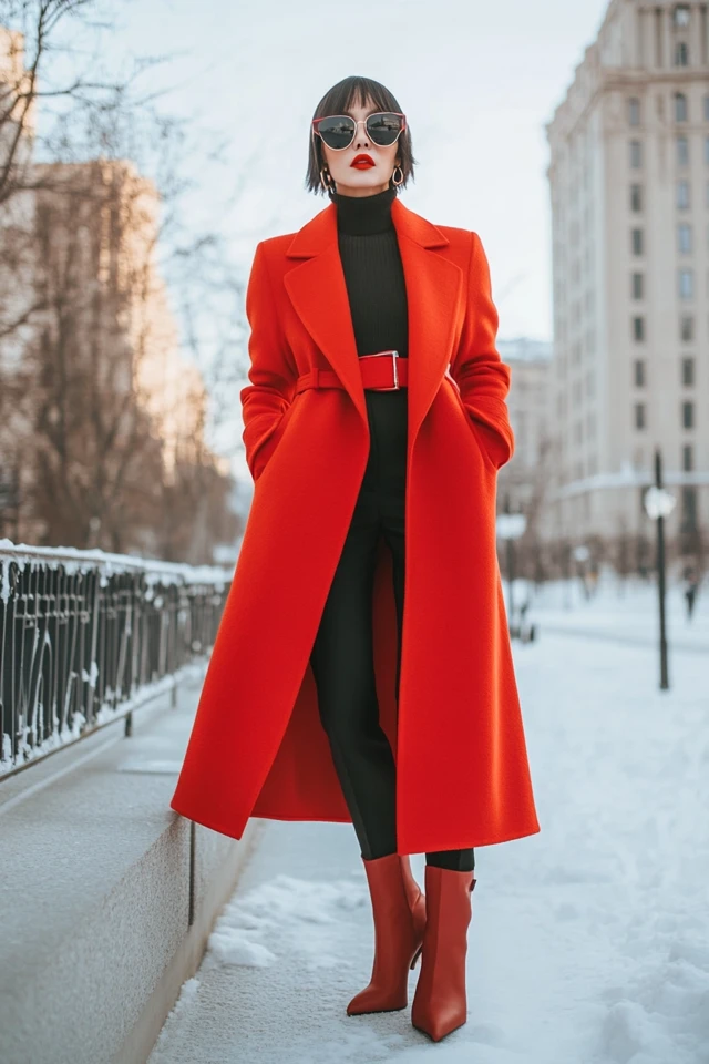 Long Wool Coats in Bright Colors for Winter Trends - photo 8