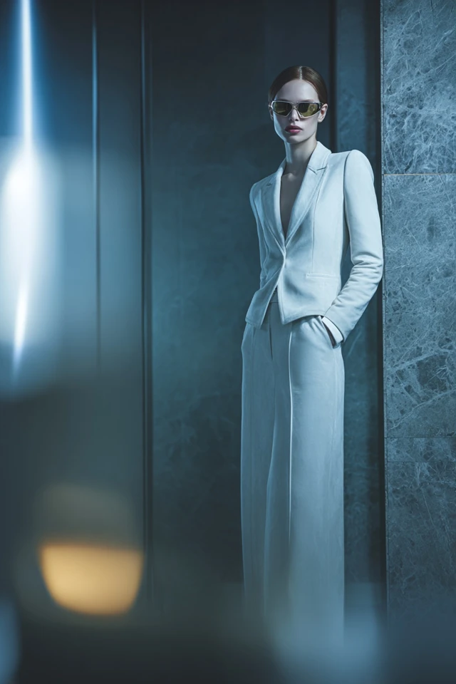 Mystic Quicksilver Suede Evening Ensemble
