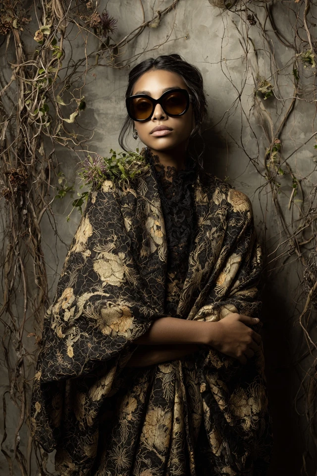 Whimsical Hibiscus Brocade Wardrobe Edit