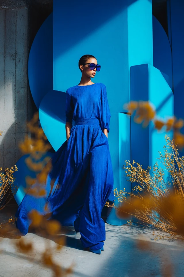 Electric Ultramarine Chenille Brunch Looks