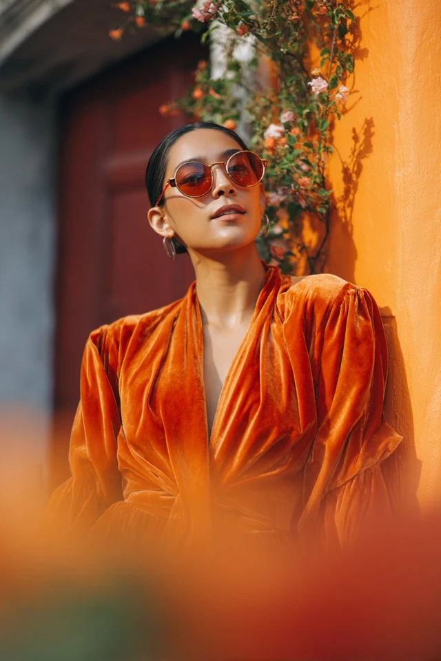 Playful Papaya Velour Brunch Looks