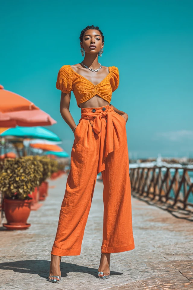Edit Business Casual Crop Top Fabric Focus