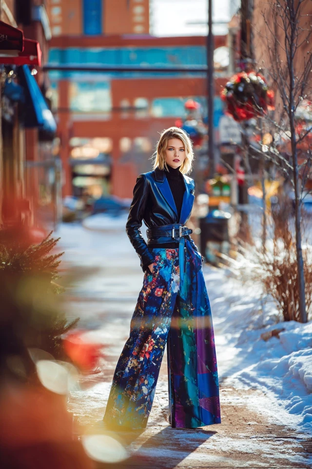 Chic Colorful Leather Jacket Seasonal Trends