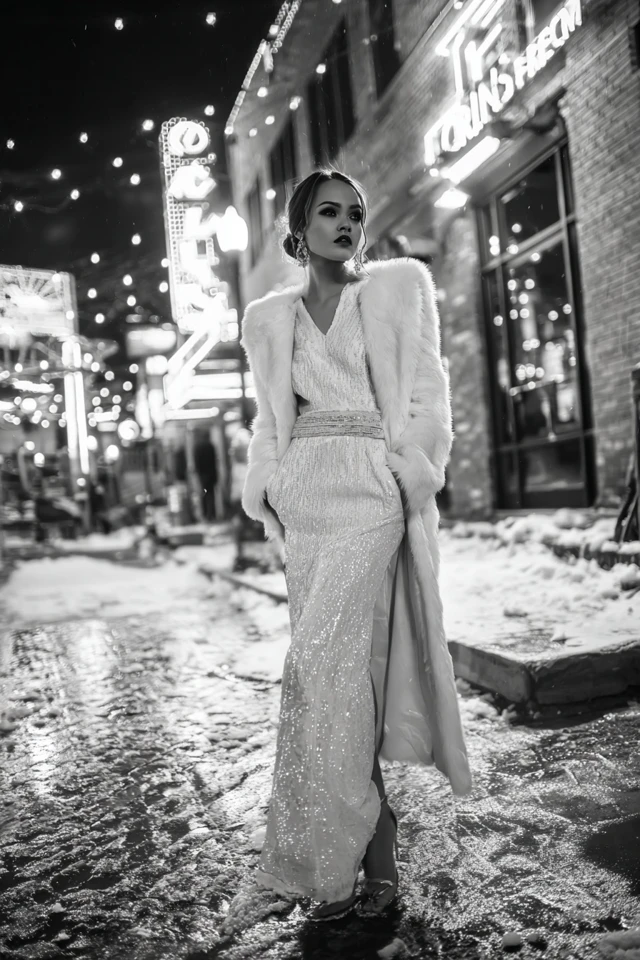 Monochrome Winter Aesthetic Style and Fit