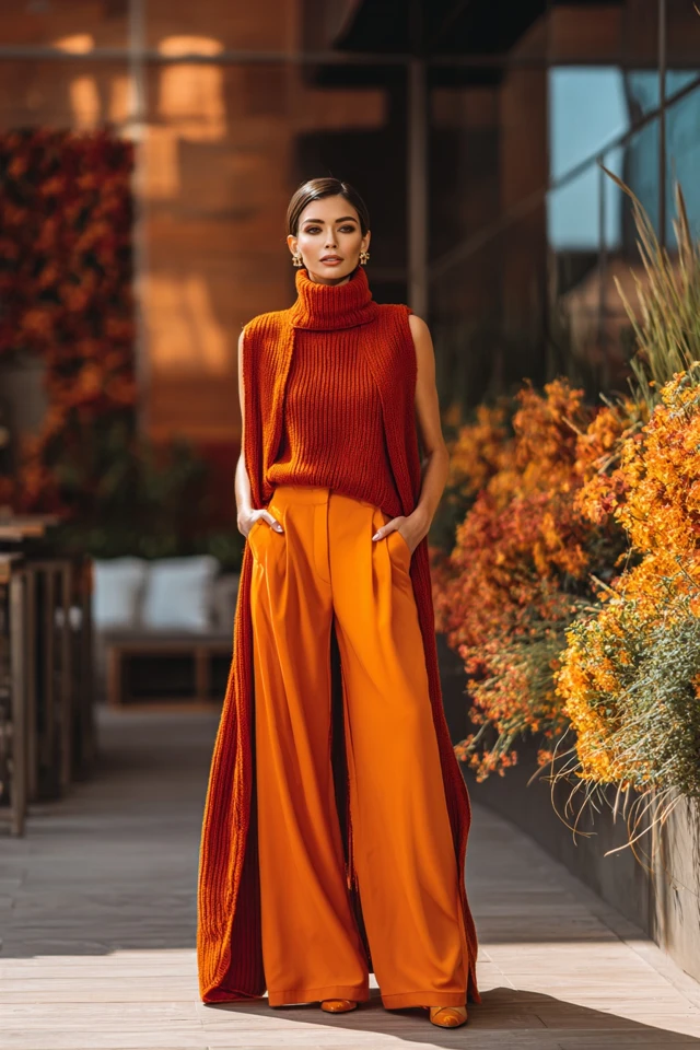 Inspiration Business Casual Sweater Vest Outfit Ideas