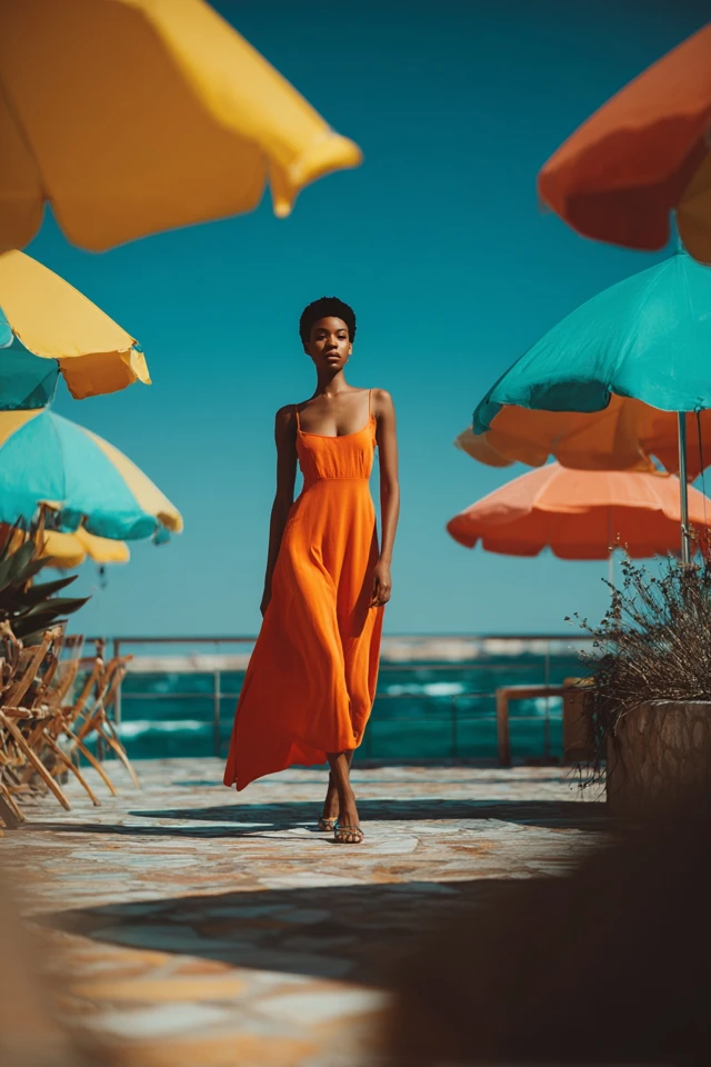Aesthetic It Girl Slip Dress Color Palette