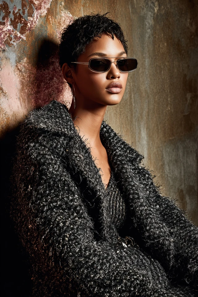 Whimsical Gunmetal Bouclé Layering Guide - photo 2